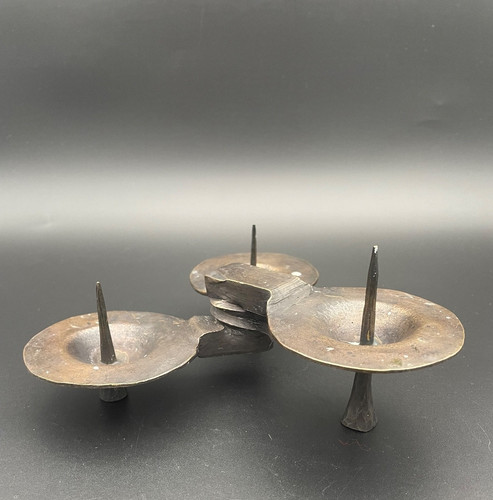 Bronze kerzenleuchter gemarkt - kerzenleuchter,