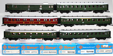 6 Roco Wagen: 4Hecht Wagen  1xSpeisewagen und 1x Packwagen  KK NEM OVP ABD-2047