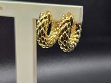 Fope Ohrringe Creolen aus 750 Gelbgold 18 Karat Gold Reif Ohrringe Vintage