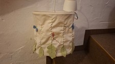 Ikea Hängelampe Kinderzimmer Stoff Raupen Schmetterlinge mit Ersatzschirm