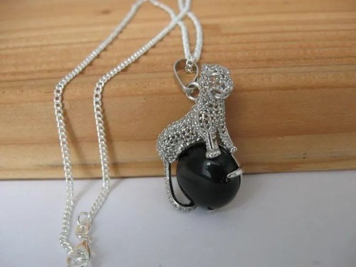Halskette leopard schwarze - halskette,