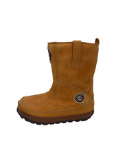 Timberland Damen UK 3,5 hellbraune Lederstiefel Kunstfell gefüttert Mukluk