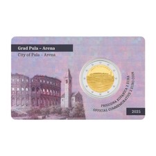 2 Euro Kroatien 2025 Pula Arena BU – Coincard – 5.000 Ex. – Vorverkauf