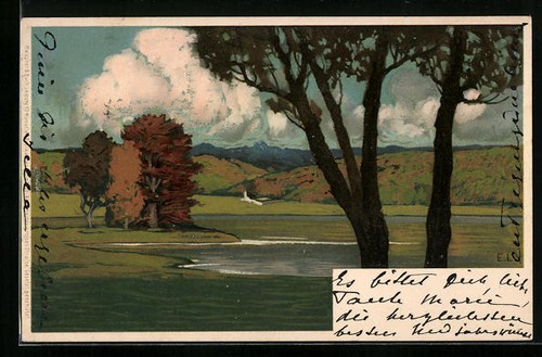 Künstler ernst liebermann - künstler-ak,