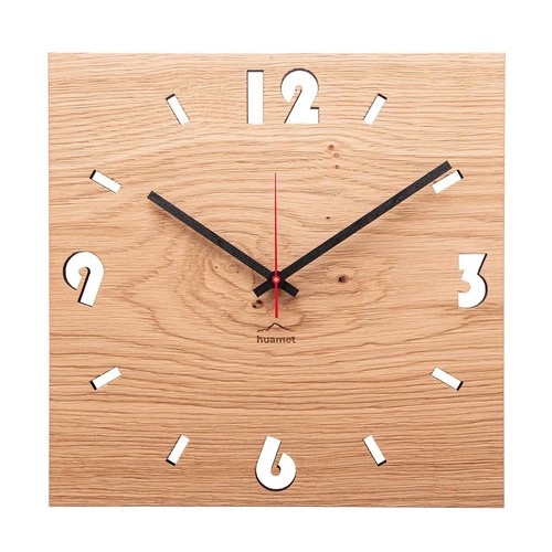 Huamet holz wanduhr - huamet, holz-wanduhr