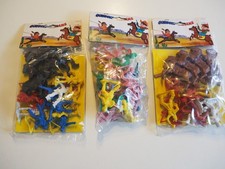 3 x Beutel mit Western - Figuren, Hong Kong, Neu, 70er Jahre