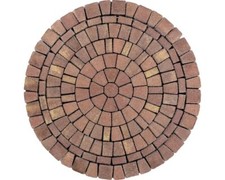 Pflasterstein Pflasterkreis Capriccio braun-melange Ø 168 cm Stärke 6 cm