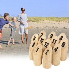 Holz Nummer Kubb Spiel Set