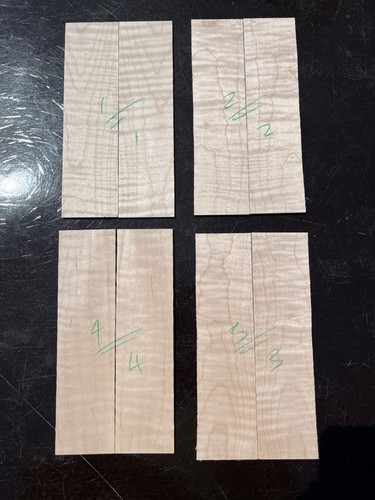 Curly flame maple bookmatched - flame,