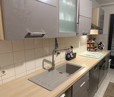 Nobilia Küche in Platinum Hochglanz *TOP ZUSTAND*