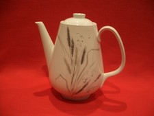 ROSENTHAL SELB PLOSSBERG R LOEWY FORM E ~~ CERES ~~ GRAUE TRIMM TEE/KAFFEEKANNE