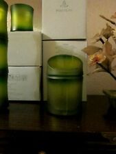 PARTYLITE Maxi - Teelichthalter Pillarkerzenhalter " Bambus " P 90661 Glas, grün