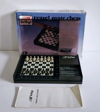 Travel Mate Elektronisches Schachspiel Vintage 1983 von Scisys Acetronic 