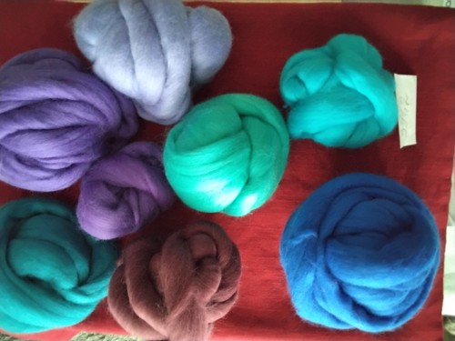 Merino kammzug mix 391 2g - mix, 391,2g