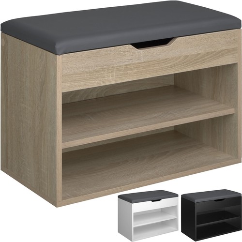 Schuhregal mit sitzkissen - mit, holz