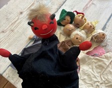 Handpuppen Kasperletheater Bastelprojekt 70er Jahre
