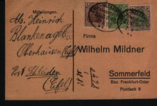 Bahnpost Call-Hellental 1922