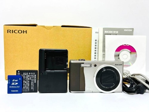 Ricoh r10 silberne kompakte - ricoh,