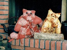 Patchwork Schnittmuster – „Kitty“ die Katze  / Kissen / Stofftier