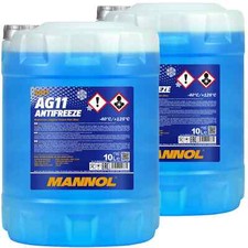 2x10 LITER MANNOL AG11 BLAU bis -40°C KÜHLERFROSTSCHUTZ KÜHLMITTEL FERTIG-MIX