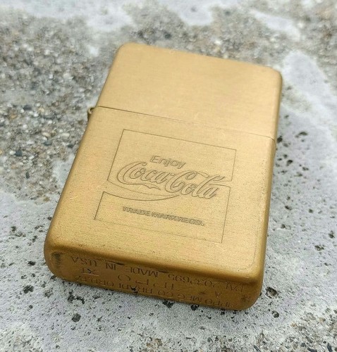 Zippo coca cola solid brass - zippo, coca-cola