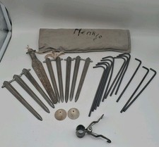 Zeltheringe, Zelthaken , Erdhaken, DDR  Zelt Vorzelt Camping Wohnwagen Heringe 