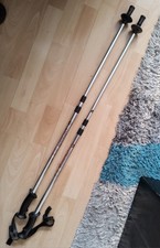 MidGard 65-135cm Teleskop Nordic Walking Stock - Silber, 2 Stück