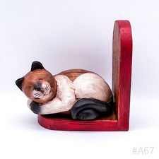 Wooden 'Cat' Bookend Handmade