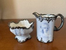 Rosenthal Jugendstil Monbijou Dekor Copenhagen Milchkännchen und Zuckerdose