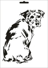 Wandschablone Maler T-shirt