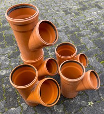 Neu * Konvolut 16 (18) St. KG Rohr * DN125 / DN150 / DN160 * Bogen / Abzweig