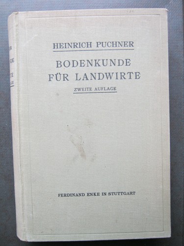 Heinrich puchner bodenkunde - puchner,