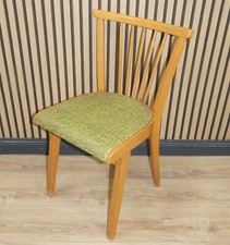 50er Jahre Stuhl Sprossenstuhl retro Küchenstuhl Holz gelb meliert rockabilly