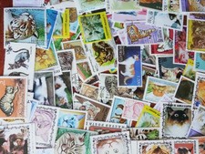 85 briefmarken Katzen