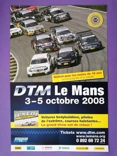 Altes rennplakat poster dtm - altes,
