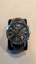 ✨Emporio Armani Herrenarmbanduhr AR-2447 Chronograph, Lederarmband ✨