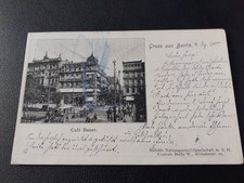 Ak Gruss aus Berlin Cafe Bauer (Vers. 1900, defekt)