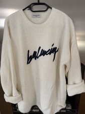 Balenciaga Pullover oversize M/L Boutiqeware weiss must have