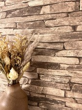 Steintapete Vliestapete Beige