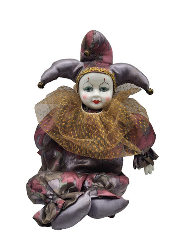 Vintage harlekin sammlerpuppe - vintage,