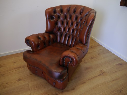 Chesterfield leder sessel - chesterfield,