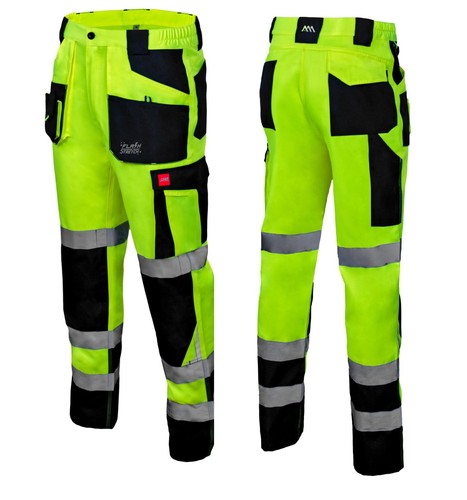 Gelbe arbeitshose warnhose - arbeitshose,