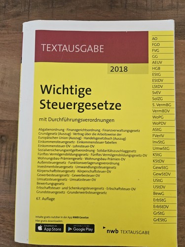 Wichtige steuergesetze 2018 - wichtige,