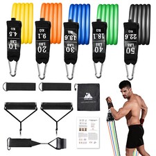 5 Stück Resistance Bands Widerstandsbänder Fitness Fitnessbänder Gummibänder Set