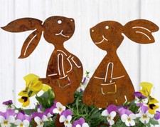 2er SET Osterdeko Osterhasen