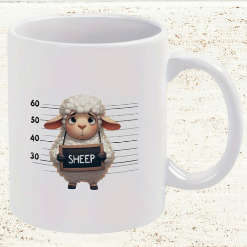 Schaf tasse keramik wanted - tasse,