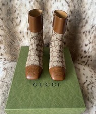 Original  Gucci Stiefeletten Leder Stiefel Schuhe Gr. 35.5 neuwertig