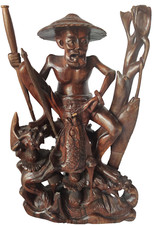 Asia chinesischer Angler