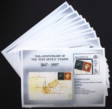 10 x Mauritius 1997 Block 19 ** MNH 150 Jahre Blaue & Rote Mauritius