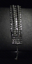 Strassschmuck Armband mehrreihig mit Perlen